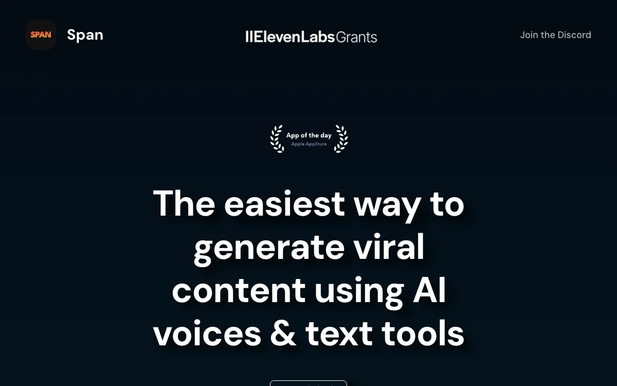 Span - Revolutionize Content Creation with AI