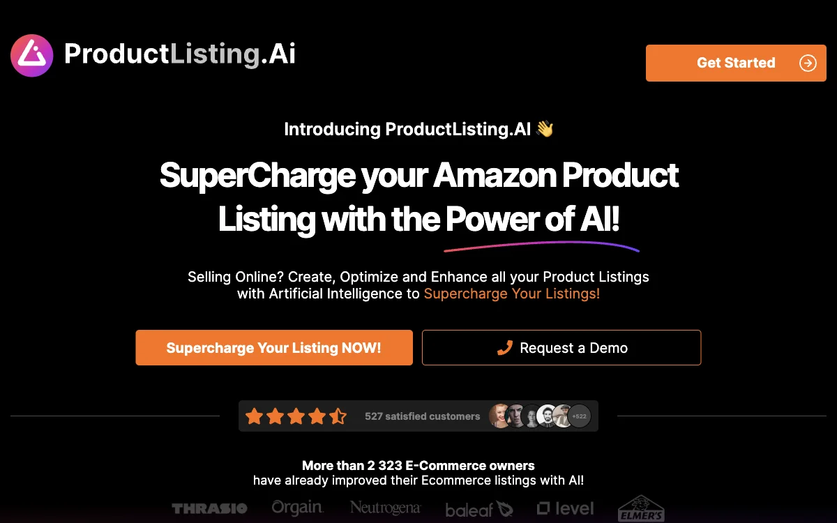 ProductListing.AI：借助AI优化亚马逊产品列表，提升销售业绩