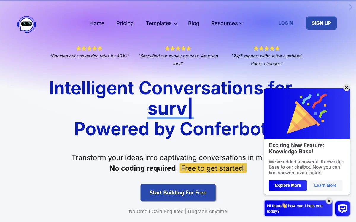 Conferbot：提升会话互动的 AI 平台