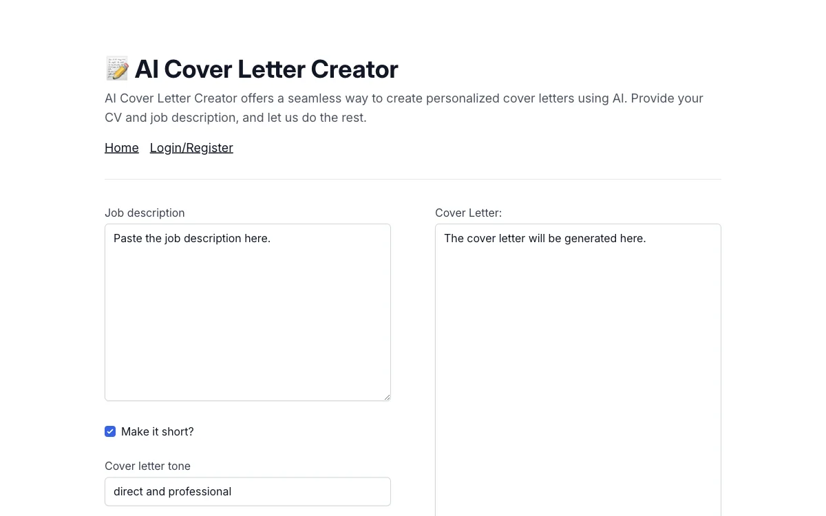 AI Cover Letter Creator: إنشاء خطابات تغطية متميزة