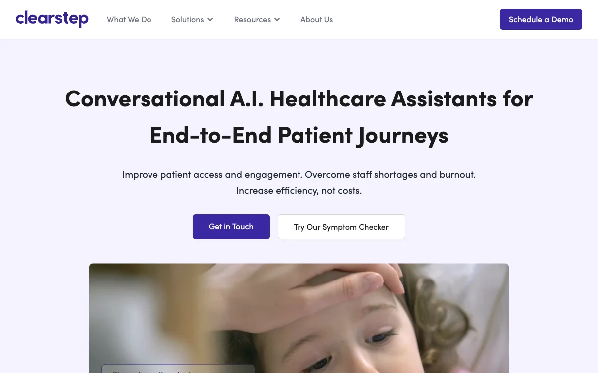 Clearstep: AI Chat Solutions for Healthcare