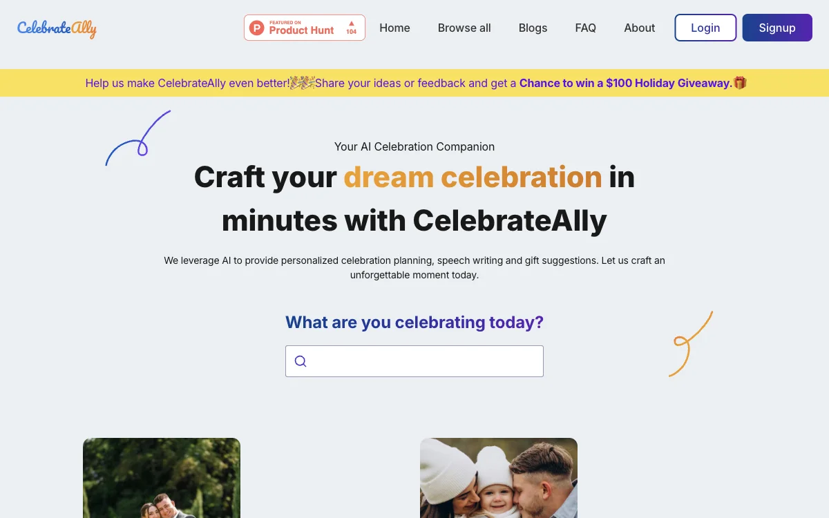 CelebrateAlly: AI-Powered Celebration Planning for Unforgettable Moments