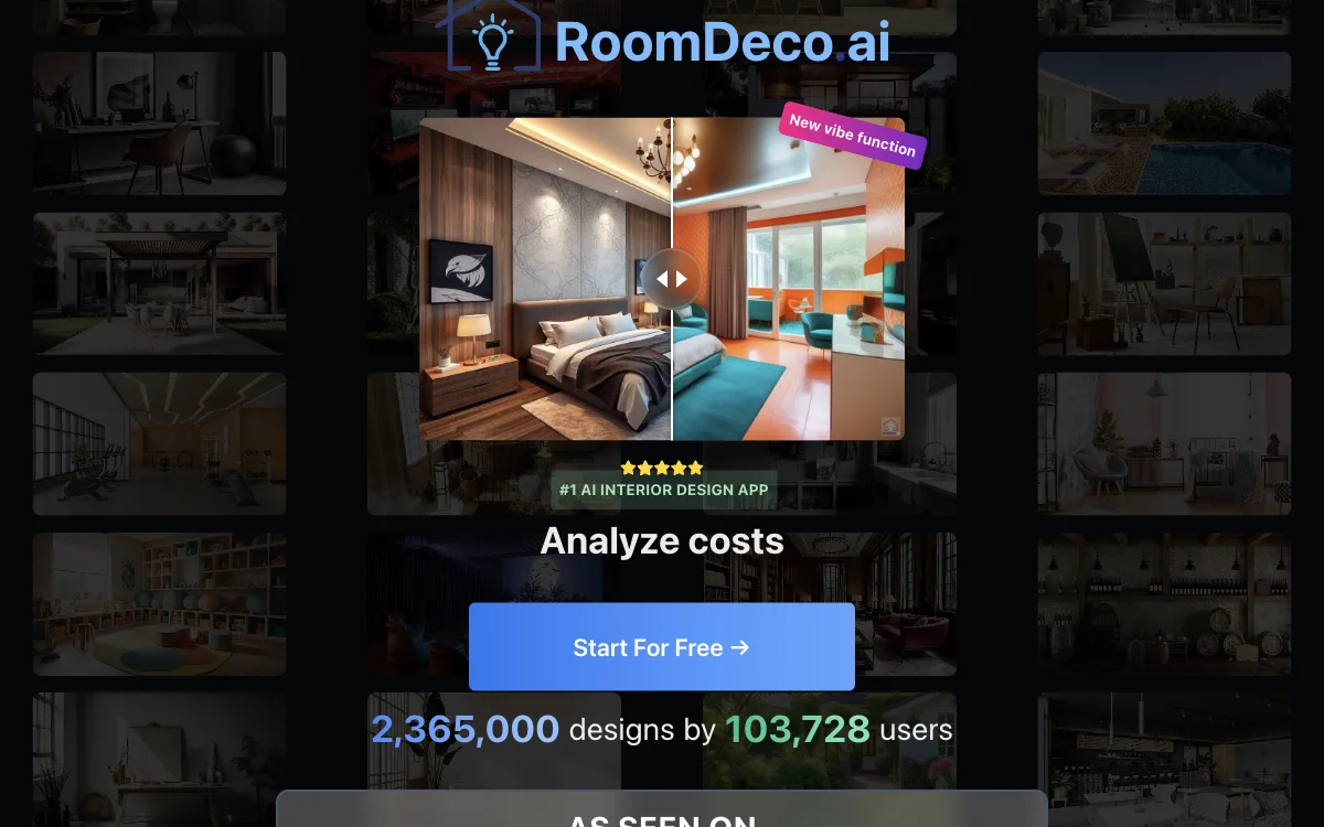 RoomDeco.ai: التطبيق الذكي للتصميم الداخلي والديكور