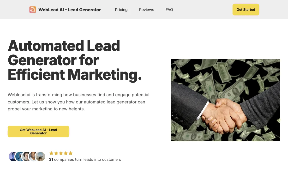 WebLead AI - Transform Your Marketing with Automated Lead Generation