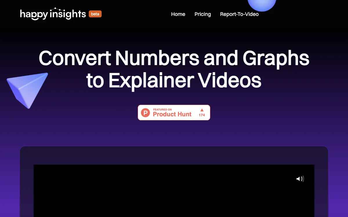 Happy Insights - Transform Reports into Engaging Videos with AI