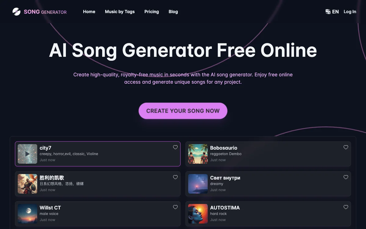 SongGenerator.io: صُنع الموسيقى بذكاء اصطناعي مجانًا عبر الإنترنت