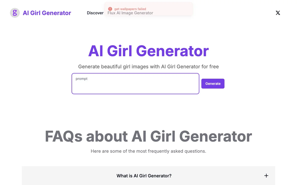 AI Girl Generator - Criação Rápida de Imagens Online sem Cadastro