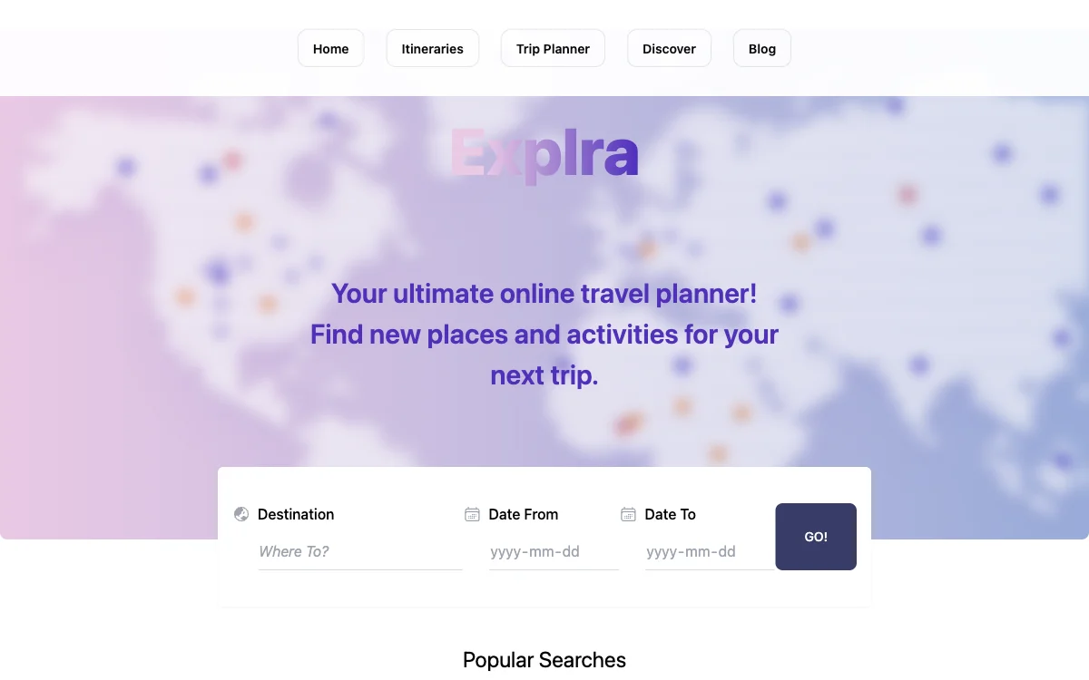 Explra: Your AI-Powered Travel Planner for Seamless Journeys