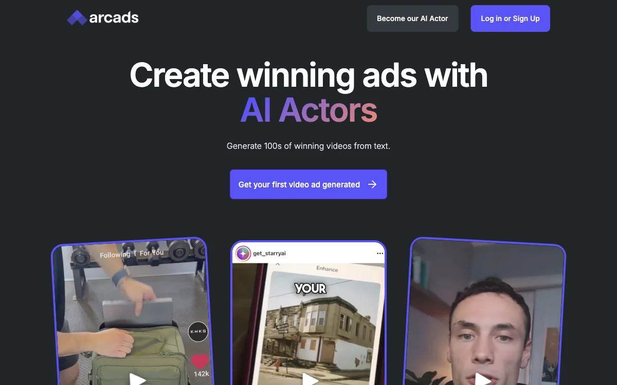 Arcads : Créer des vidéos publicitaires innovantes avec l'IA