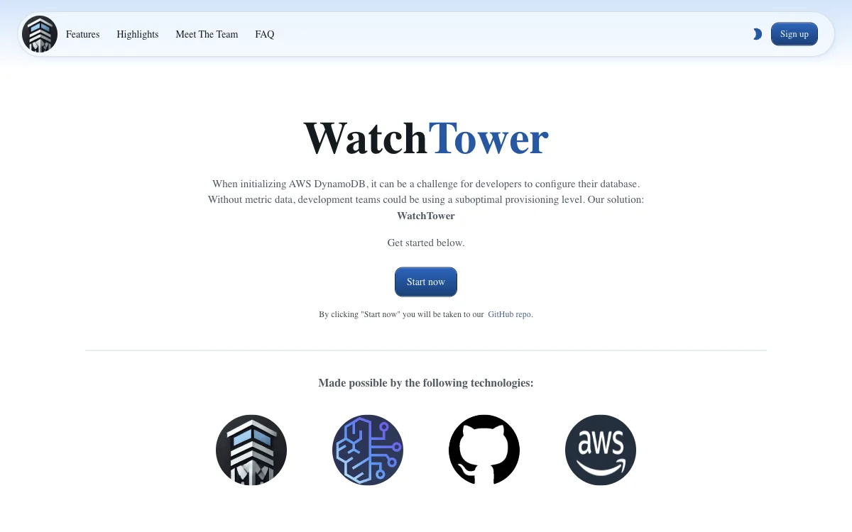 WatchTower - Otimize seu AWS DynamoDB com Visualização de Dados e IA