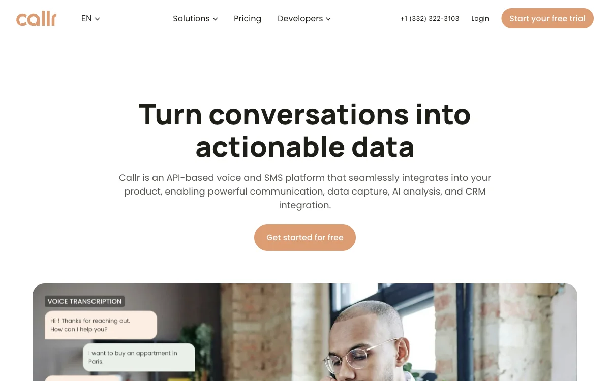 Callr: Transform Conversations into Actionable Insights