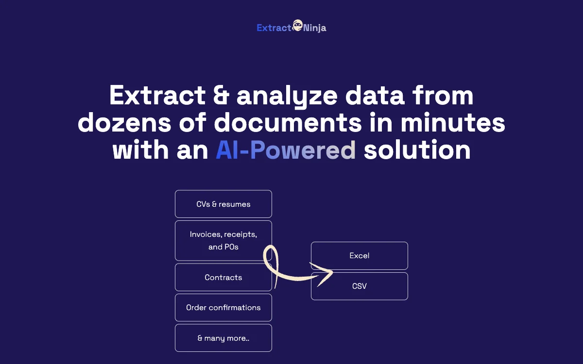 ExtractNinja: Giải pháp AI cho trích xuất và phân tích dữ liệu nhanh chóng