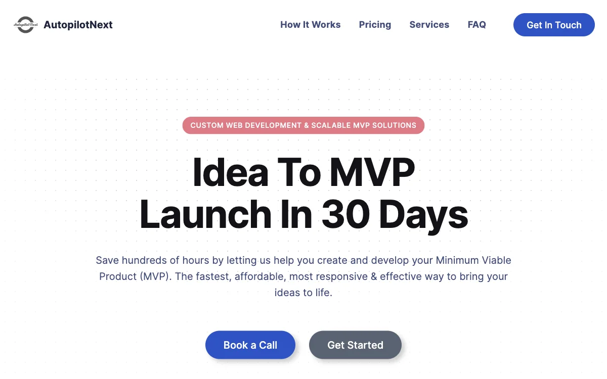 AutopilotNext: Streamlined Custom Web & MVP Dev