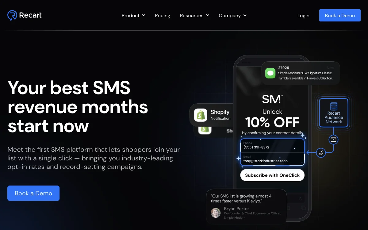 Recart: Plataforma SMS para Aumentar Taxas de Opt-In