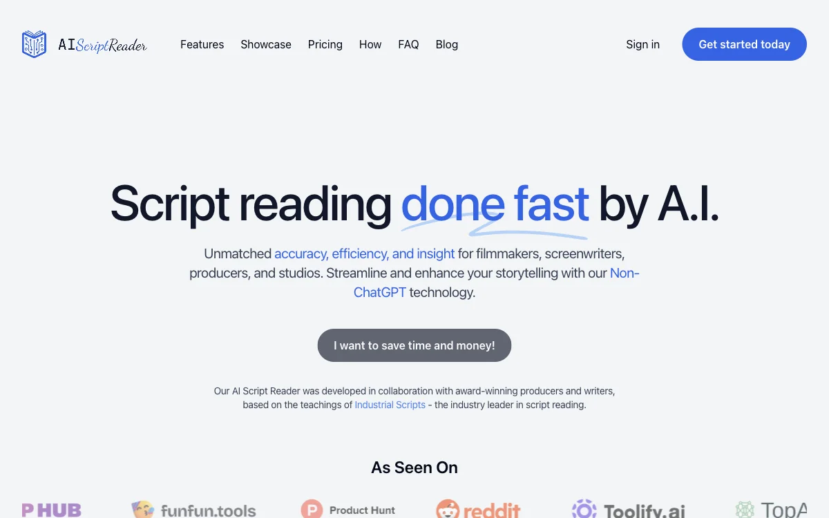 AIScriptReader - Save Time and Money on Screenplay Analysis