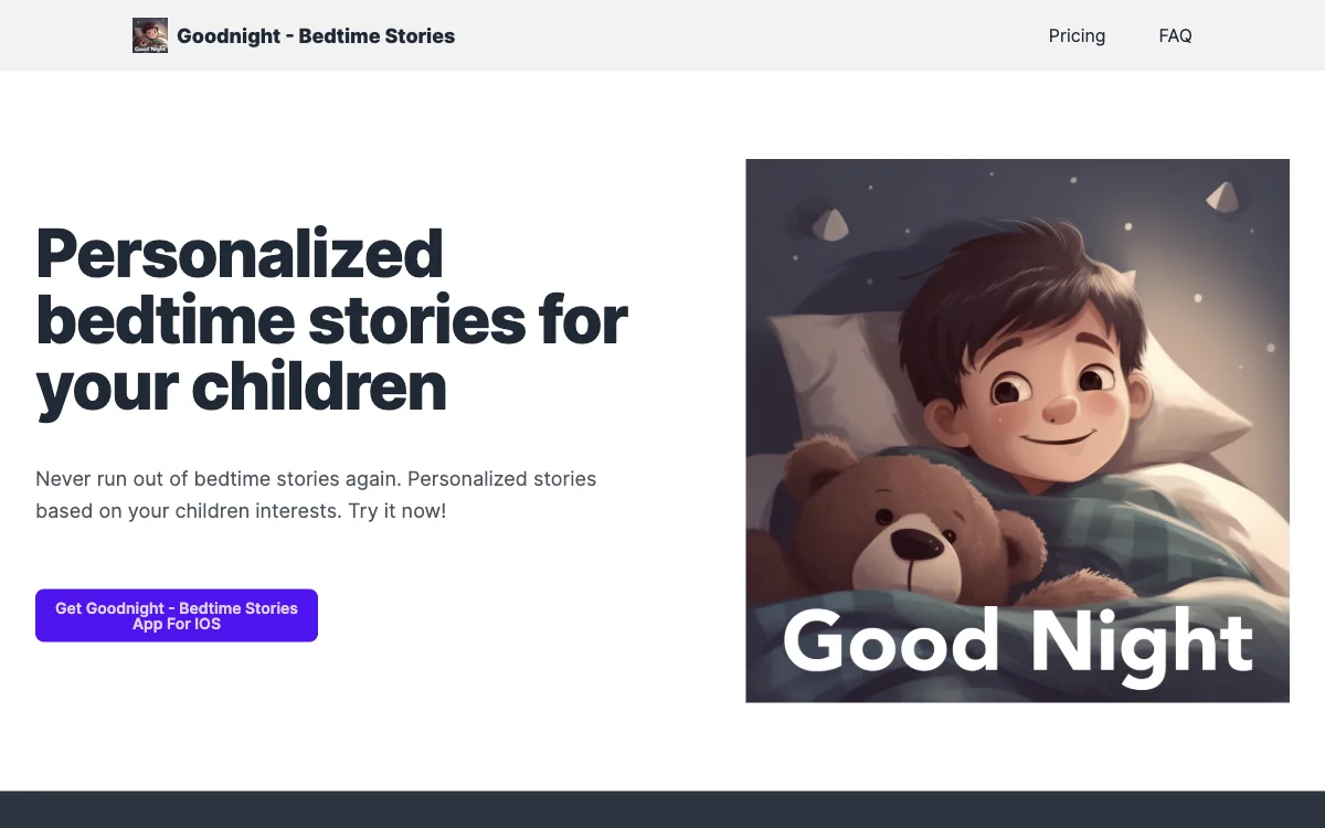 Goodnight - Bedtime Stories: Personalized Bedtime Tales for Kids