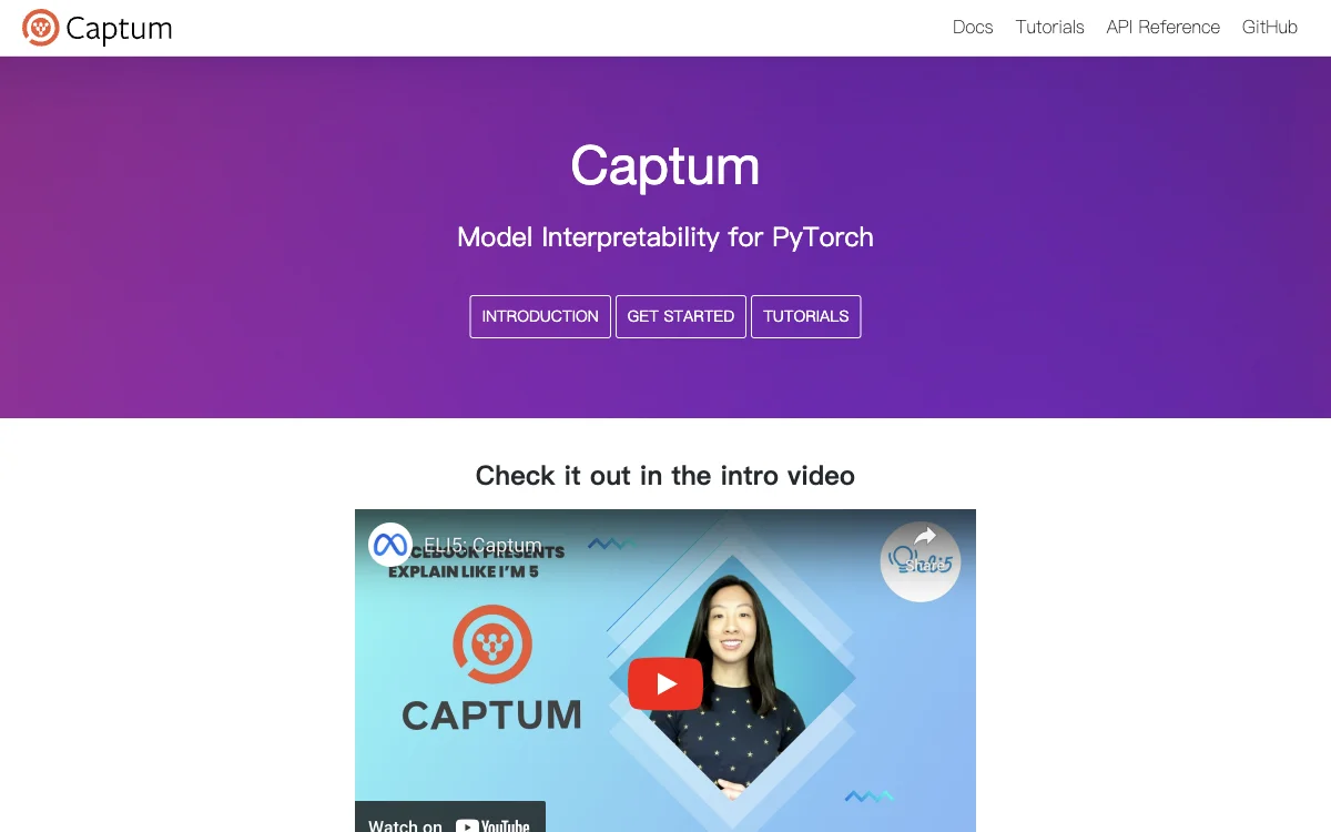 Captum: Unlock Model Interpretability for PyTorch with AI