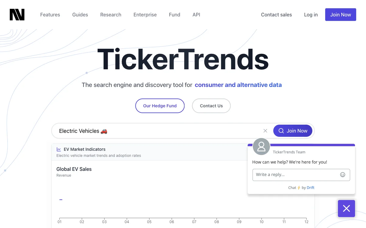 TickerTrends: Unlock Actionable Insights on Alternative Data with AI