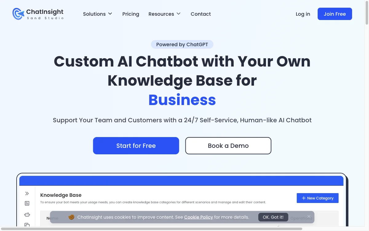 ChatInsight: Chatbot AI Tùy Chỉnh Với Dữ Liệu Doanh Nghiệp