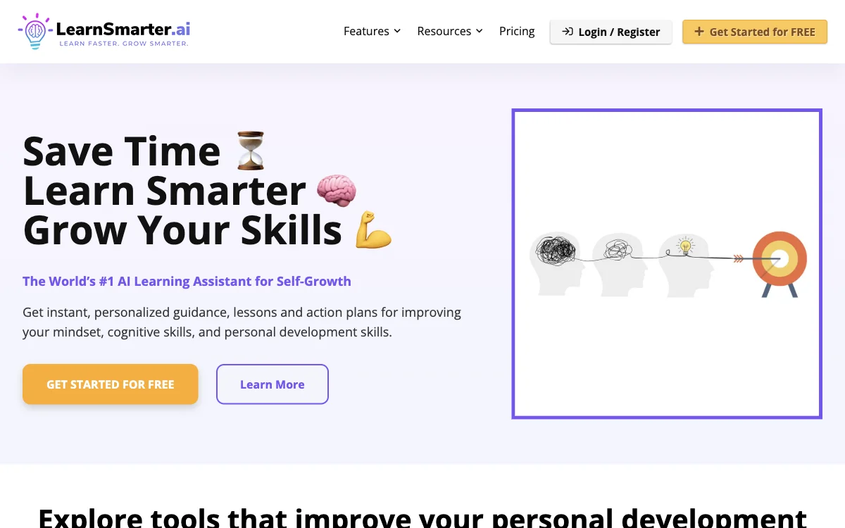 LearnSmarter.ai: Your AI Assistant for Self-Growth and Goal Achievement