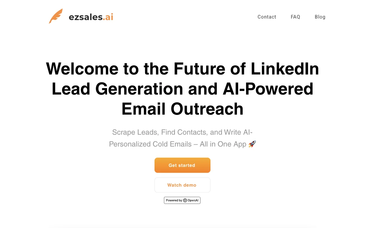 Ezsales.ai: AI-Powered LinkedIn Lead Generation and Effective Email Outreach