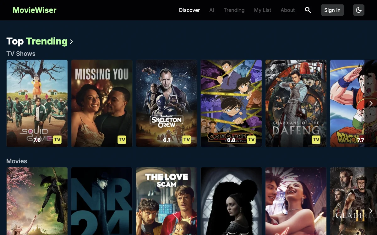 MovieWiser: AI-Powered Movie & Series Recommendations for Your Mood