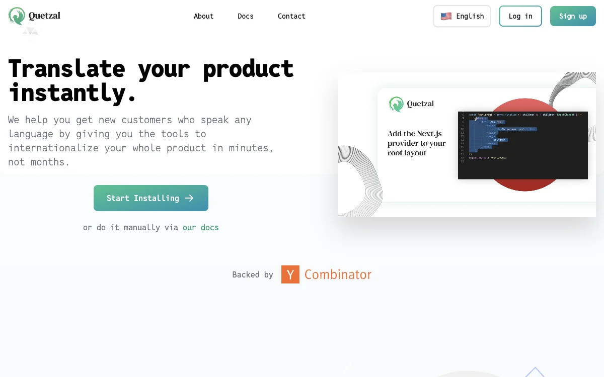 Quetzal: AI-Powered Translation Platform for Quick Internationalization