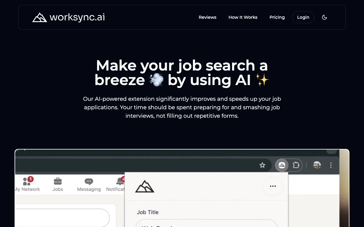 WorkSync.AI: Streamline Your Job Search with AI