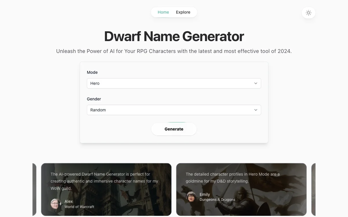 Dwarf Name Generator: Unleash Your Fantasy