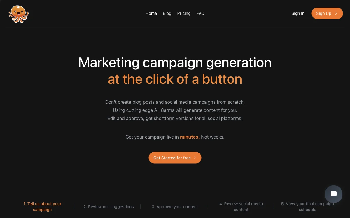 8arms.ai: Your AI-Powered Marketing Campaign Generator