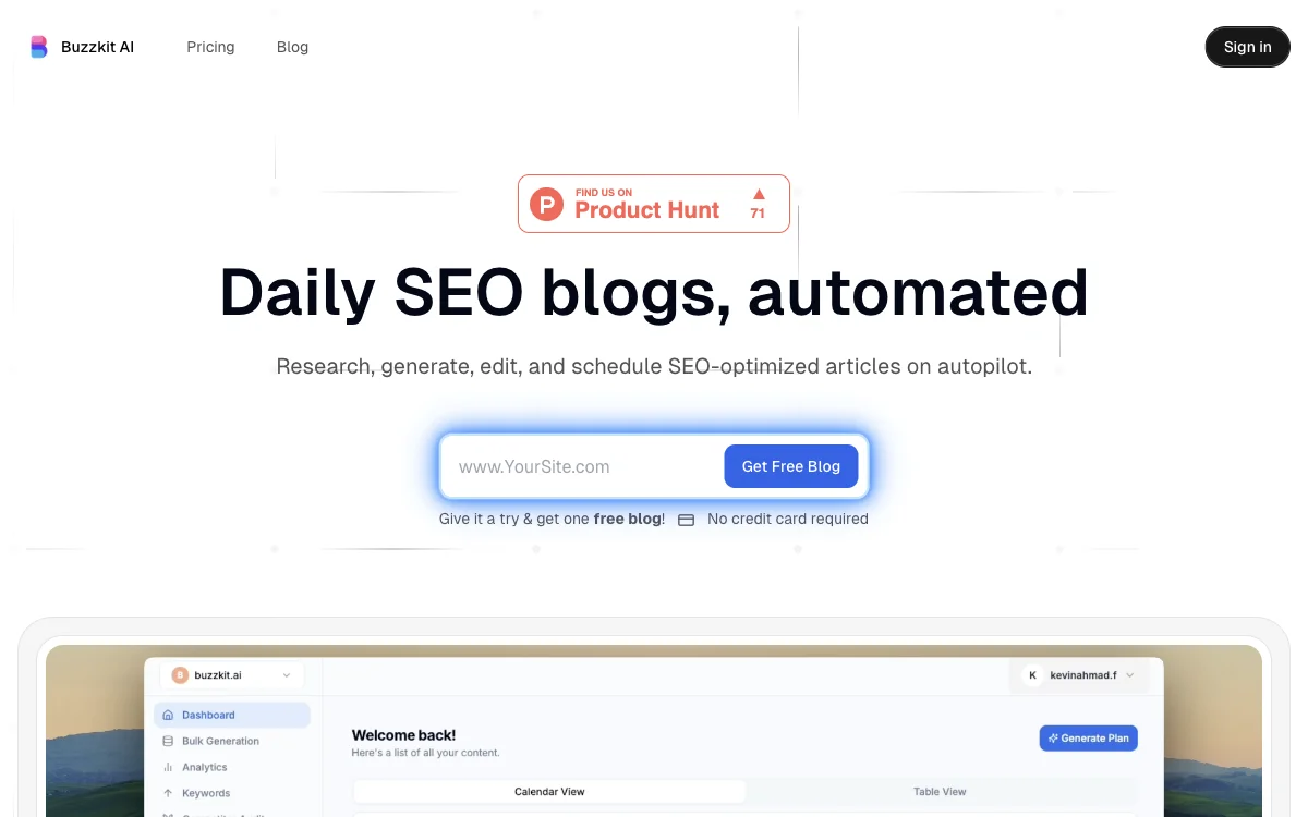 Buzzkit AI: Supercharge Your SEO Strategy