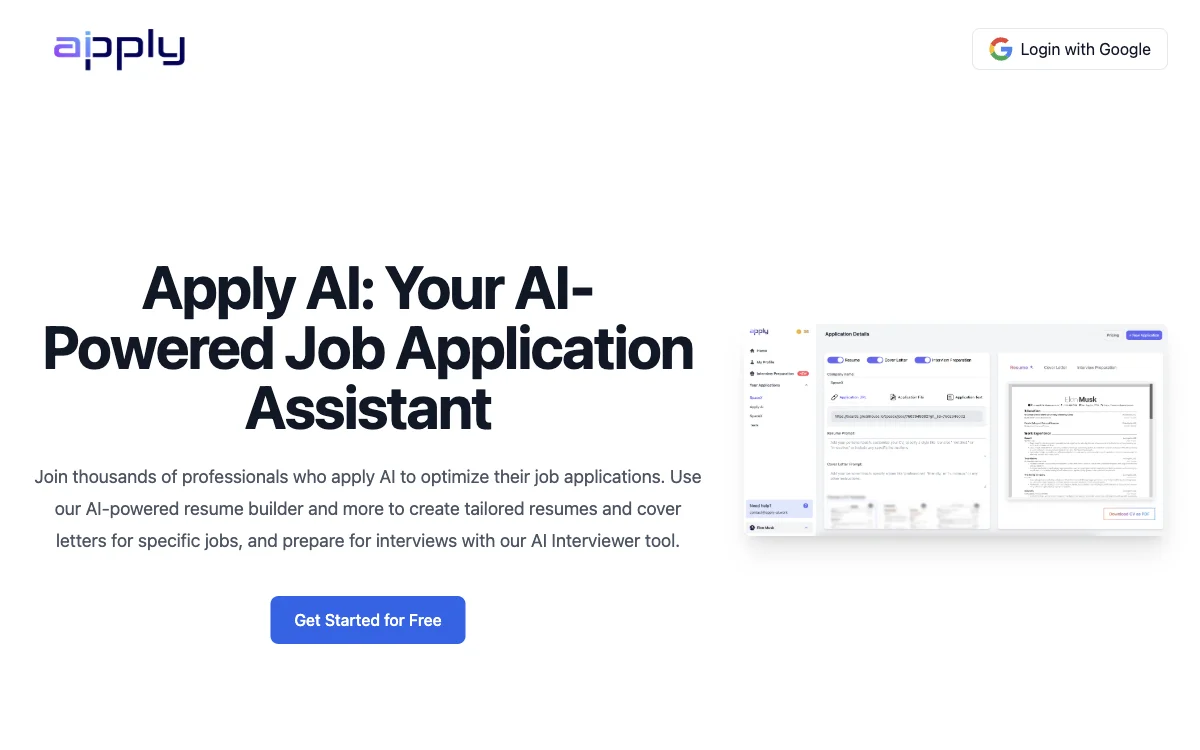 Apply AI: Your AI-Powered Job Application Optimization Assistant