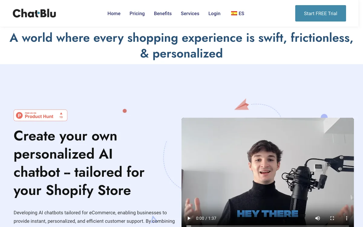 ChatBlu: AI Chatbot for Swift, Personalized Shopping Experiences