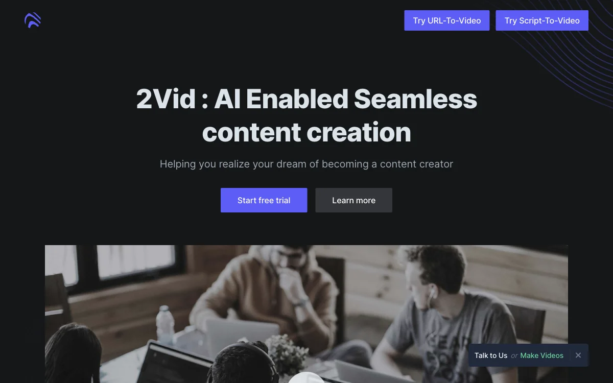 2Vid - Công cụ tạo nội dung AI tuyệt vời