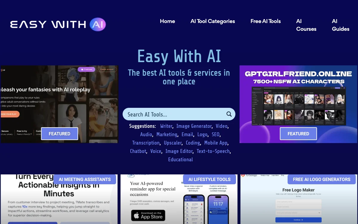 Easy With AI: Discover the Best AI Tools & Services Easily