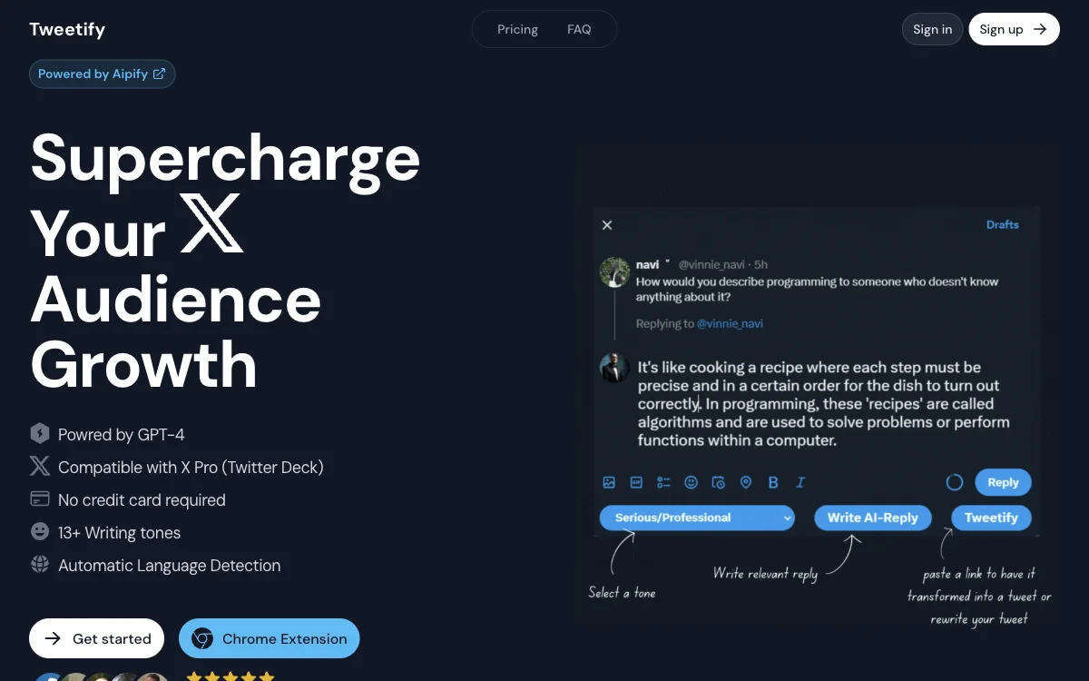 Supercharge Your X Audience Growth with Tweetify - Tăng trưởng khán giả X dễ dàng với Tweetify