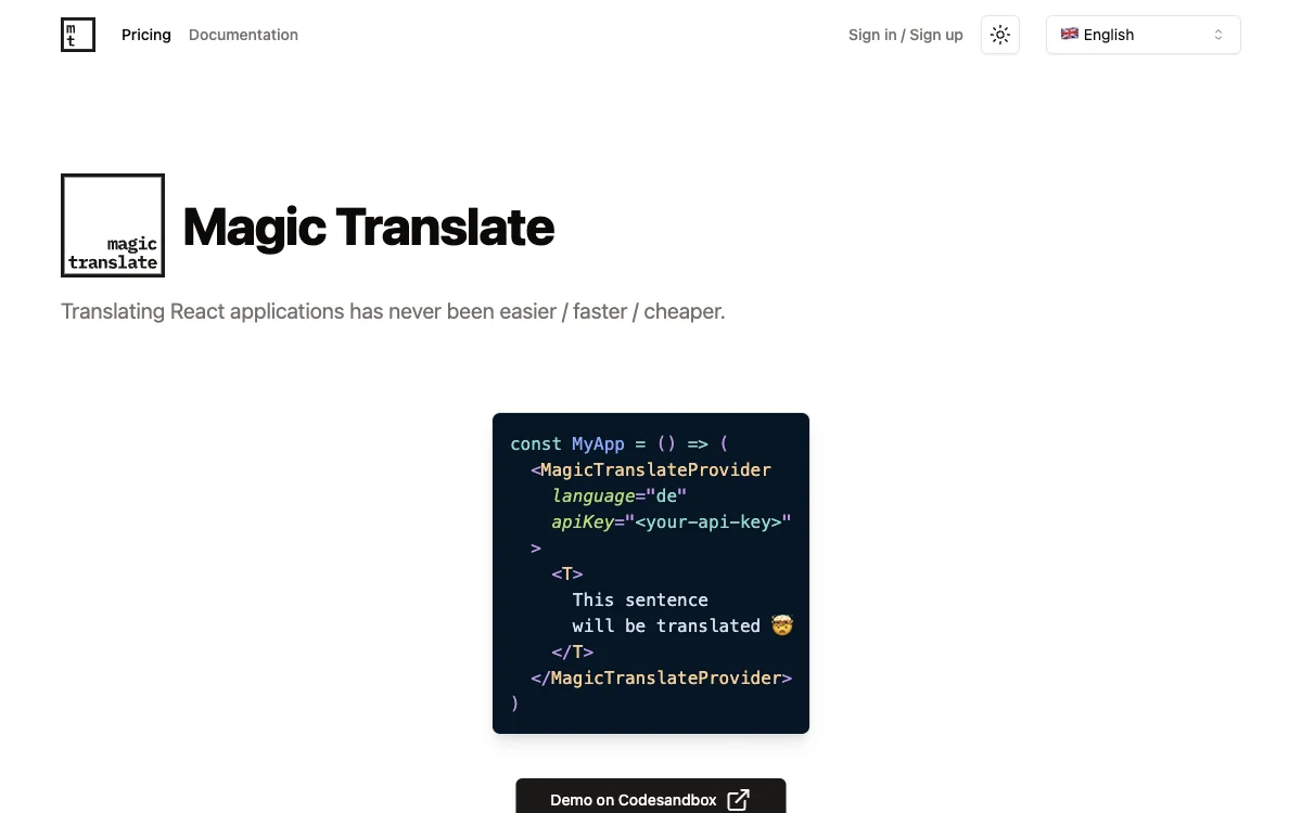 Magic Translate: Effortless and Affordable Translation