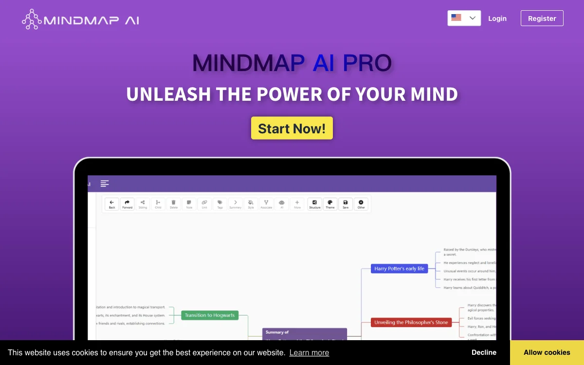 MindmapAI: Melhore Seu Conhecimento e Produtividade