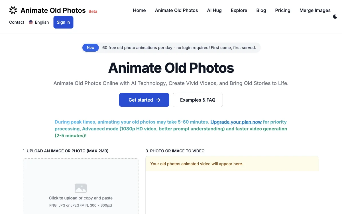 Animate Old Photos: Bring Your Old Photos to Life with AI