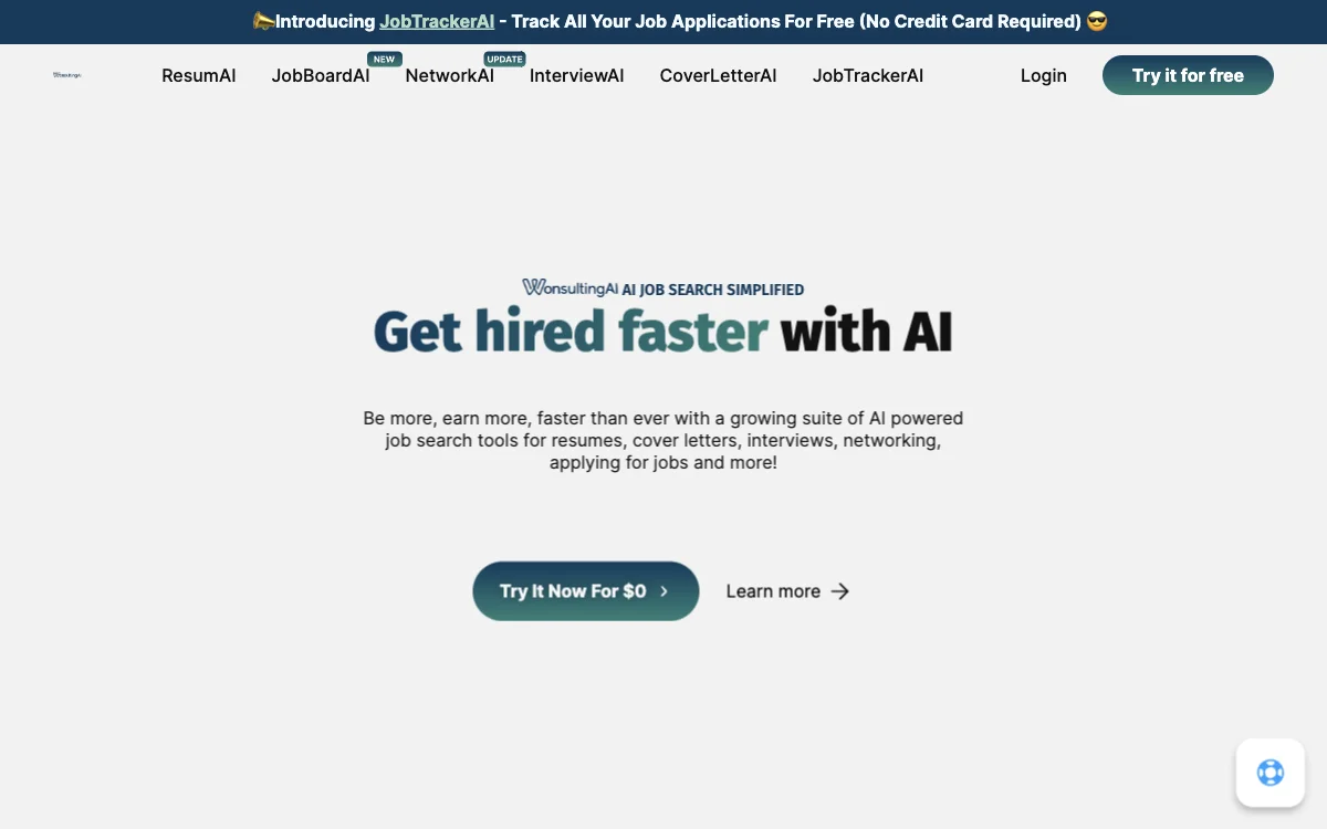 WonsultingAI: Simplify Your AI Job Search and Get Hired Faster