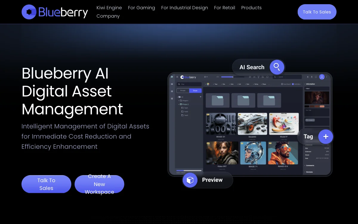 Blueberry AI Digital Asset Management: Boost Efficiency & Cut Costs