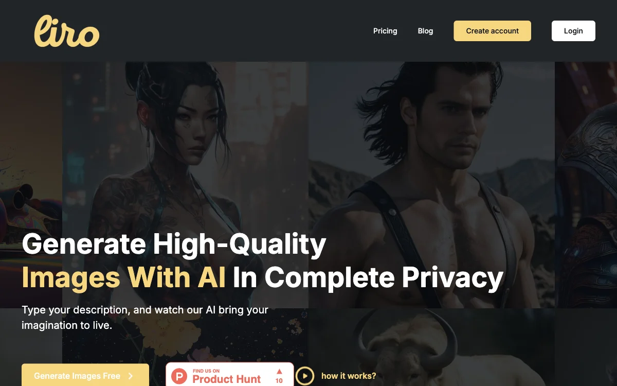 Liro.ai: Generate High-Quality AI Images with Ease and Privacy