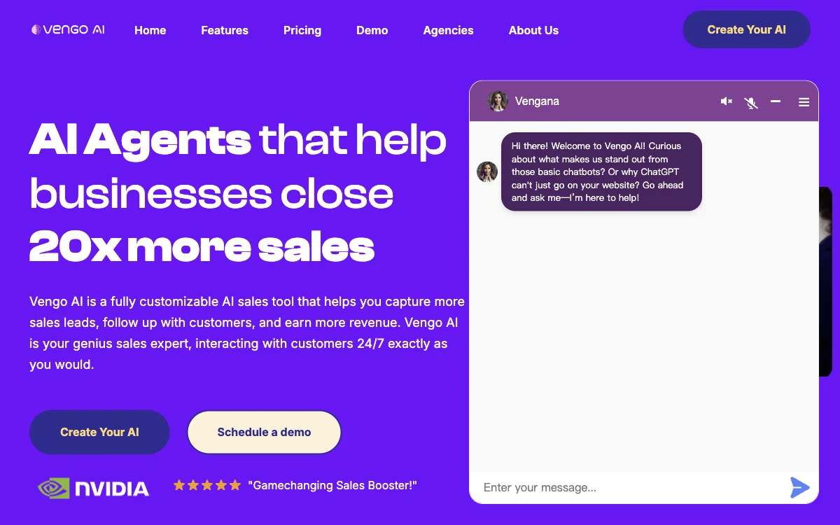 Vengo AI: Boost Your Revenue with AI Sales Agents