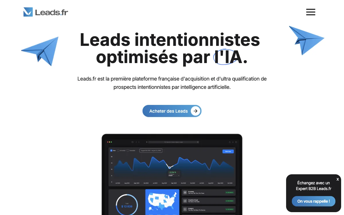 Leads.fr - Platforma AI dla pozyskiwania leadów