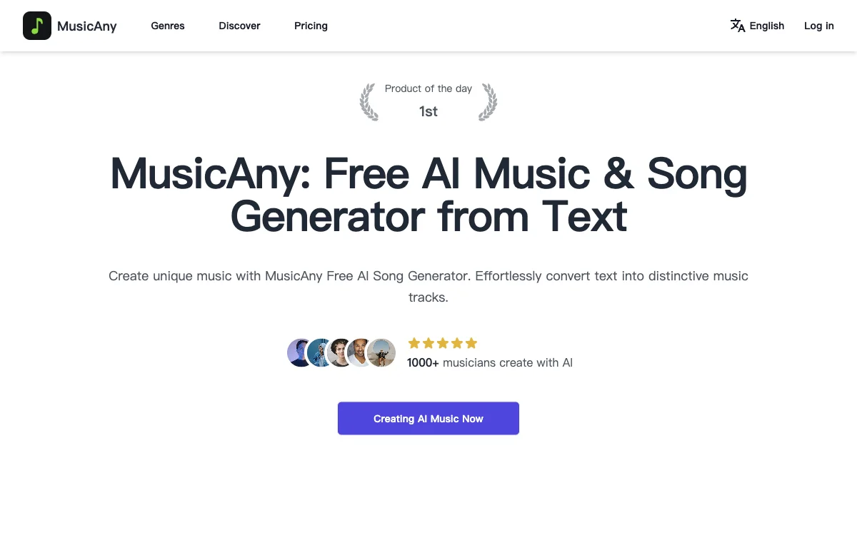 MusicAny: Generator muzyki AI z tekstu