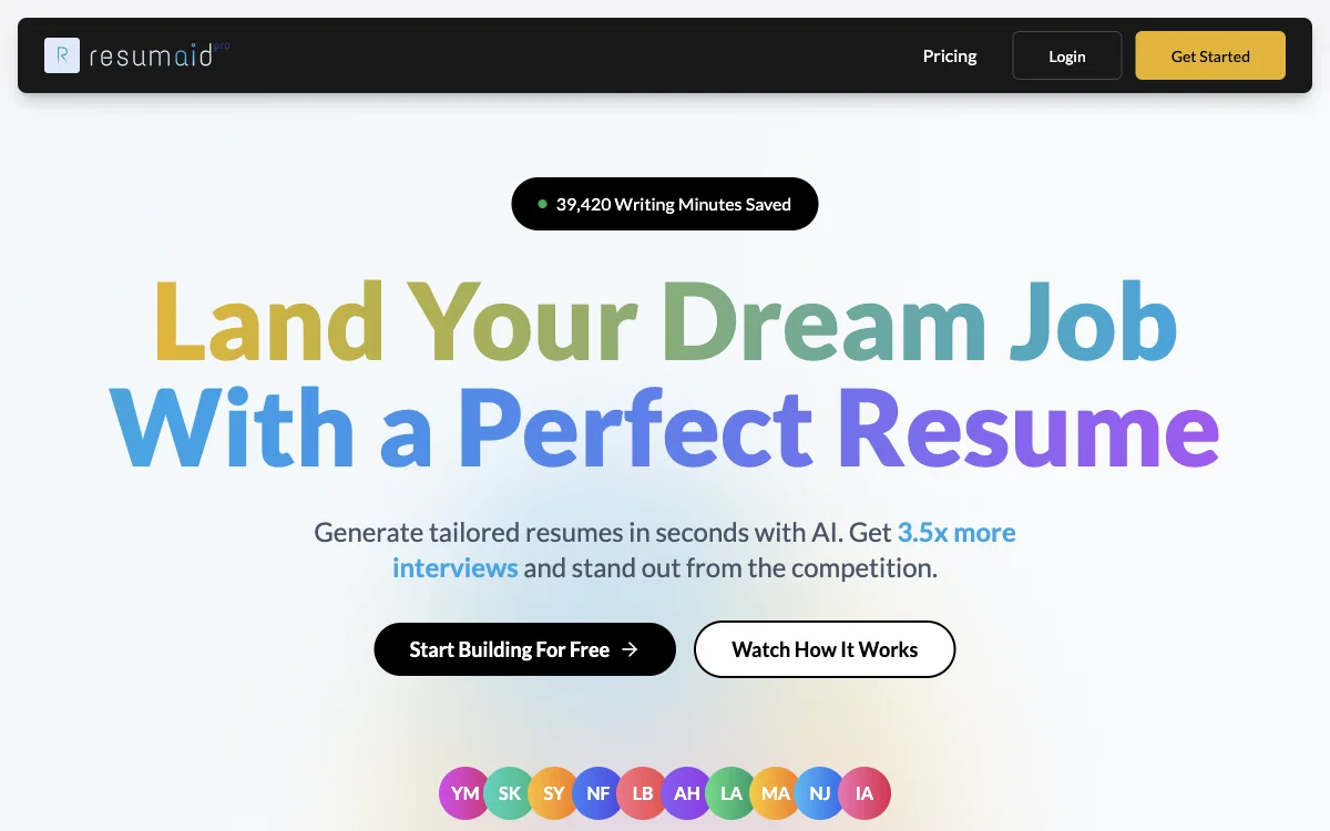 ResumaidPro: AI-Powered Resume Builder for More Interviews