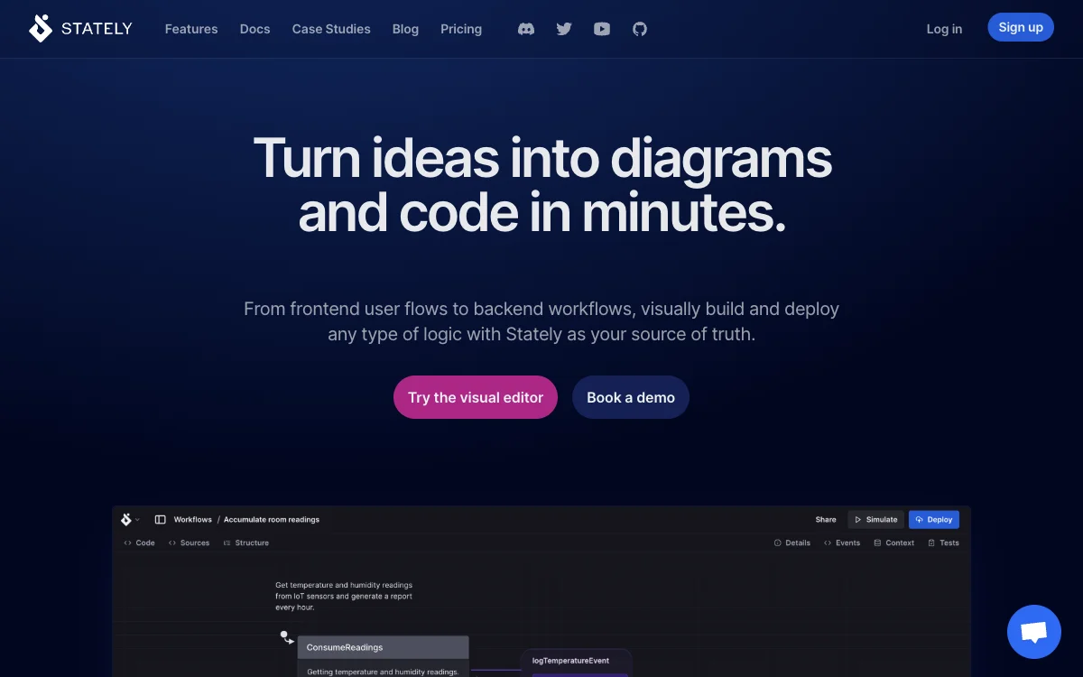 Stately: Build Complex Logic Intelligently with Visual Tools and AI Assistance