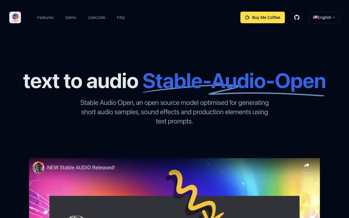 Stable Audio Open: Generate Quality Audio from Text Prompts