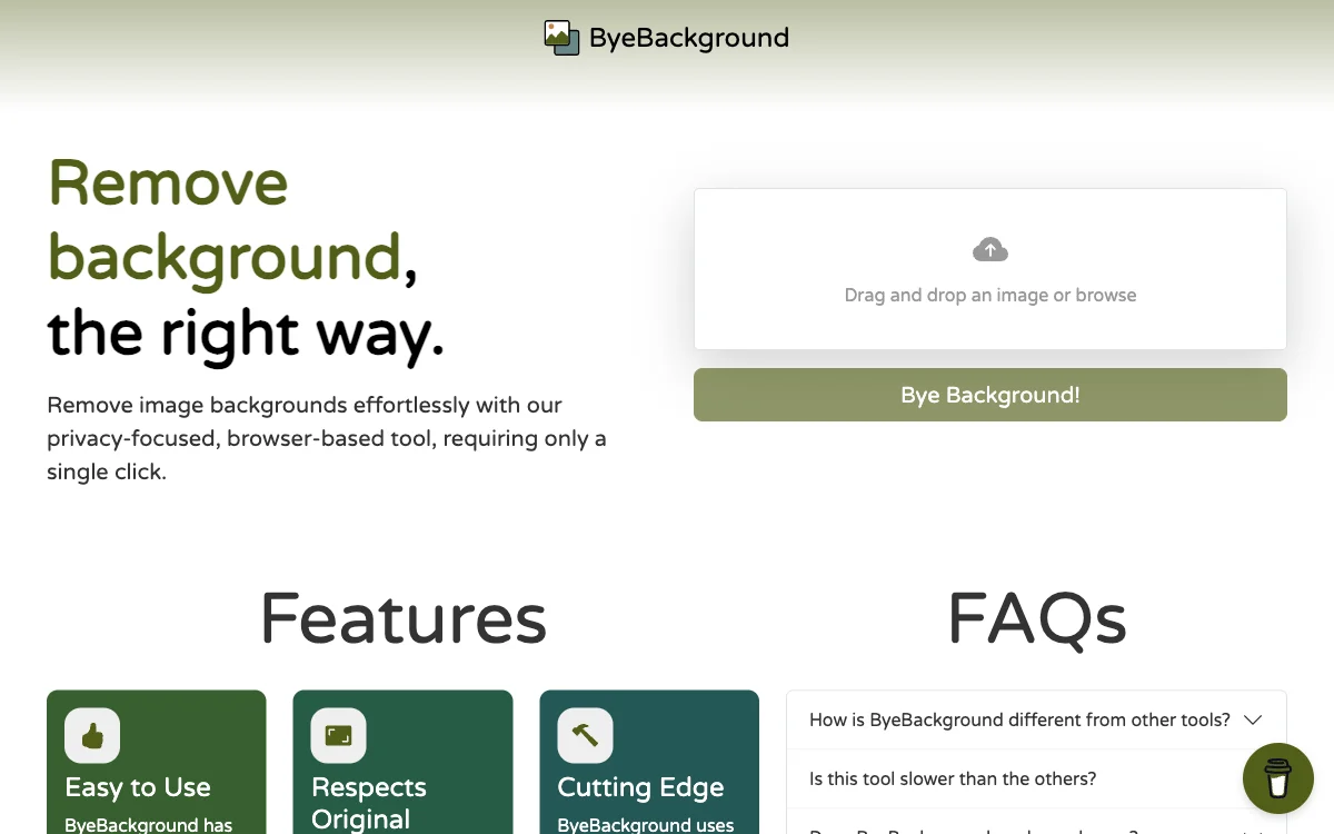 ByeBackground: AI-Powered Free Image Background Removal with Privacy