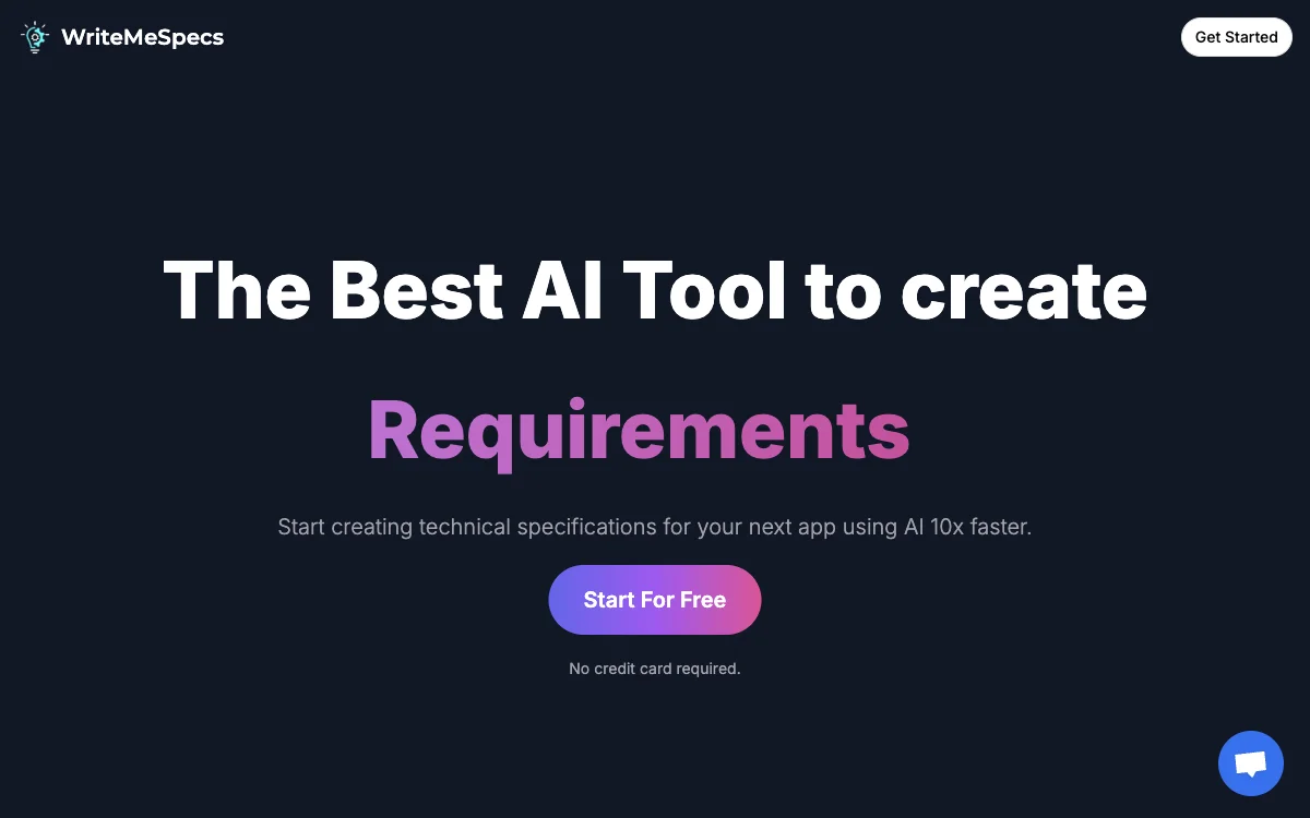 WriteMeSpecs: The AI Tool for 10x Faster App Spec Creation